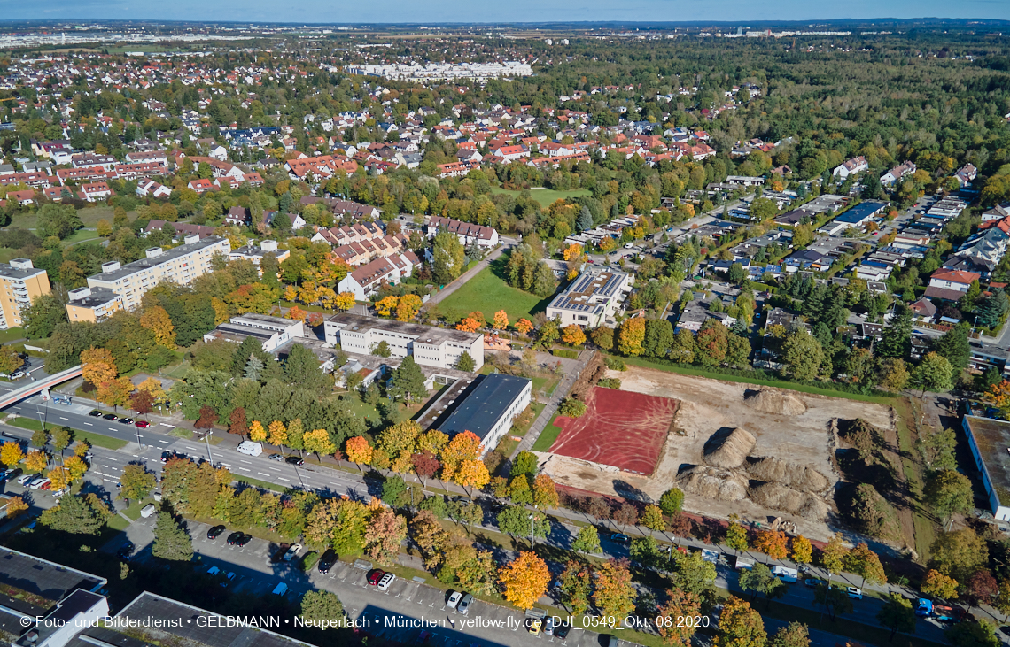 08.10.2020 - Baustelle zur Grundschule am Karl-Marx-Ring in Neuperlach